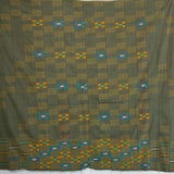 VINTAGE EWE KENTE IN GREEN WITH PASTEL BLOCKS