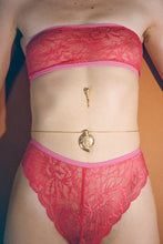 Load image into Gallery viewer, cheeky romantic low rise pink panties