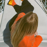 DORRIS CARDIGAN IN PERSIMMON