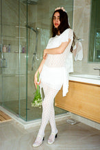 Load image into Gallery viewer, DOSANIA DRESS IN WHITE AND WHITE LACE