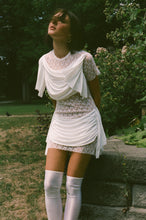 Load image into Gallery viewer, DOSANIA DRESS IN WHITE AND WHITE LACE