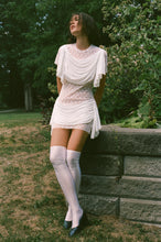 Load image into Gallery viewer, DOSANIA DRESS IN WHITE AND WHITE LACE