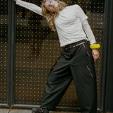 DOUBLE PANTS IN BLACK
