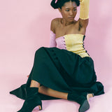 FARAH TOP IN PINK AND YELLOW