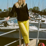 FILOMENA TOP WITH EMBROIDERY IN BLACK