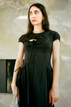 Load image into Gallery viewer, FLOWER DRESS IN BLACK NYLON