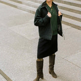 FRANKENSTEIN MERINO WOOL SWEATER IN GREEN
