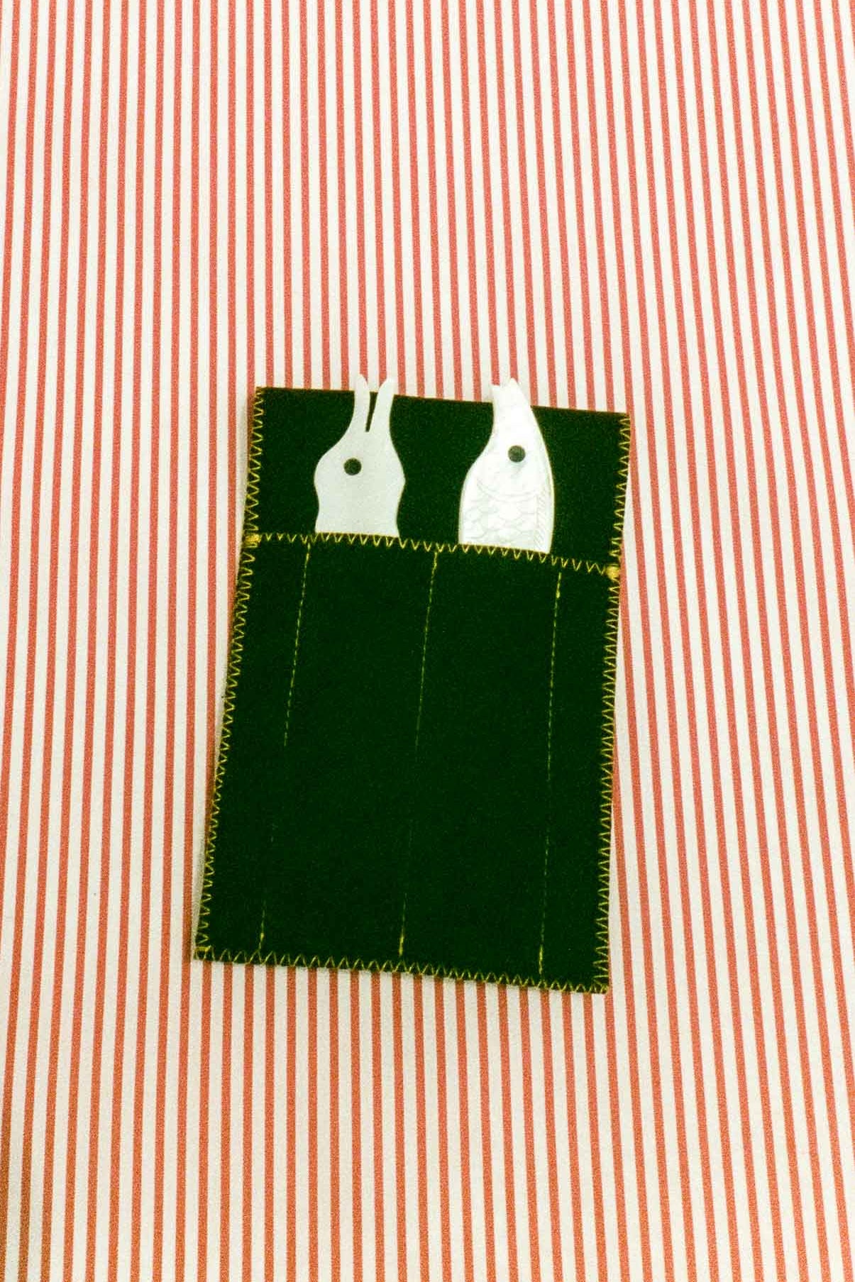 mother of pearl sea creature spoon set