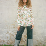 GREEN FLOWERS SHIRT