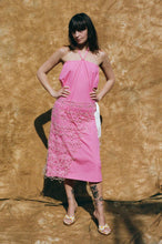 Load image into Gallery viewer, pink cotton poplin straight cut wide maxi dress