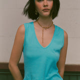 STRETCH HEADBAND IN AQUA