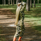 HUXLEY SMOCK PLEATED DRESS IN BRUNO
