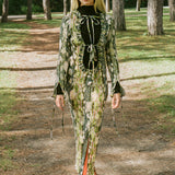 HUXLEY SMOCK PLEATED DRESS IN BRUNO