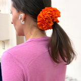 CARNATION SCRUNCHIE IN RUSSET ORANGE