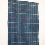 VINTAGE BONDOUKOU CLOTH IN INDIGO WITH YELLOW AND RED