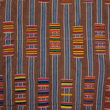 VINTAGE EWE KENTE IN BROWN/BLUE UNITY