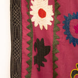 VINTAGE SUZANI IN BRICK RED WITH YELLOW AND WHITE