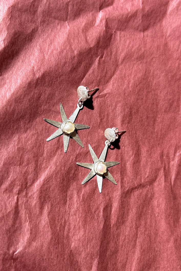 ATLAS SILVER EARRINGS