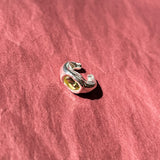 FARO EAR CUFF IN SILVER/YELLOW