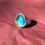 ATOLÓN RING IN SILVER/BLUE