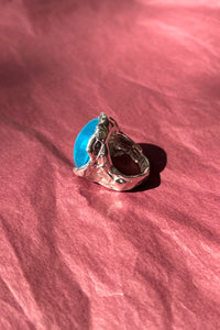ATOLÓN RING IN SILVER/BLUE