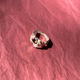 OLA RING IN SILVER/BROWN