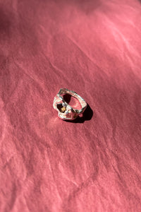 OLA RING IN SILVER/BROWN