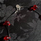 NOUE NECKLACE IN RED/BLACK