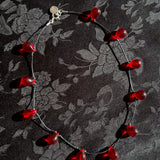 NOUE NECKLACE IN RED/BLACK
