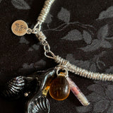 CORAIL/CLAPIO HYBRID BRACELET IN BLACK/AMBER