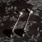 LONG GOTA EARRINGS IN BLACK