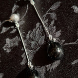 LONG GOTA EARRINGS IN BLACK