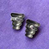 PUPA EARRINGS IN WHITE BRONZE