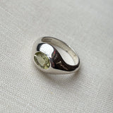PALATIAL RING IN STERLING SILVER LEMON QUARTZ