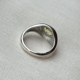 PALATIAL RING IN STERLING SILVER LEMON QUARTZ