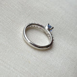PRINCESS PAVE RING IN BLUE/ROSE