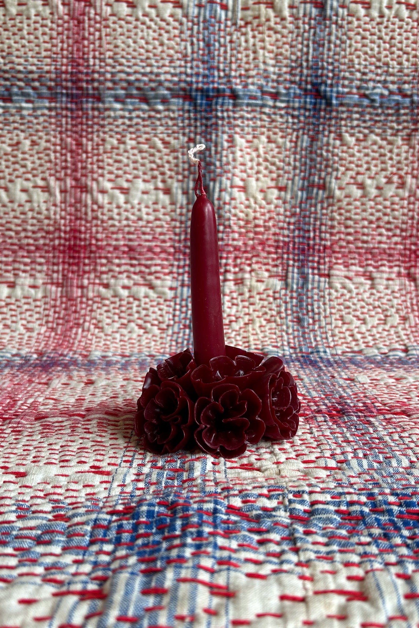 MINI BANDERILLA CANDLE IN BURGUNDY