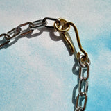 TWO TONE DIARIO NECKLACE