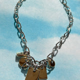 TWO TONE DIARIO NECKLACE