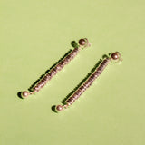 PRIN EARRINGS IN HEMATITE