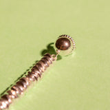 PRIN EARRINGS IN HEMATITE
