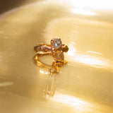 KISS RING IN 18K GOLD VERMEIL