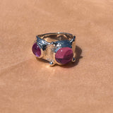 PULP RING IN STERLING SILVER AND ROSE