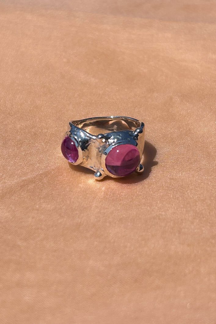 PULP RING IN STERLING SILVER AND ROSE