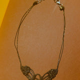 CLASPED BARE FRAME NECKLACE IN ARMY