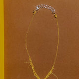 2-TONE CLASPED SKINNY NECKLACE IN GOLD