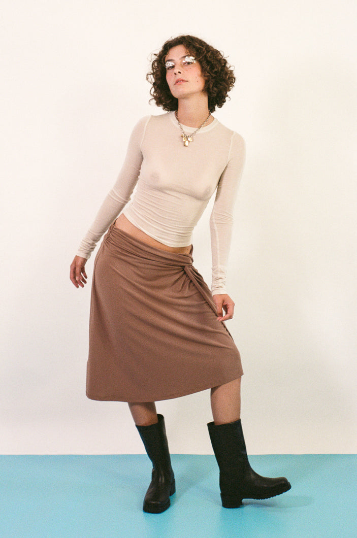IDA SKIRT IN BROWN