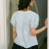 IZARO TOP IN BABY BLUE