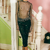 JHANJAR TOP IN BLACK
