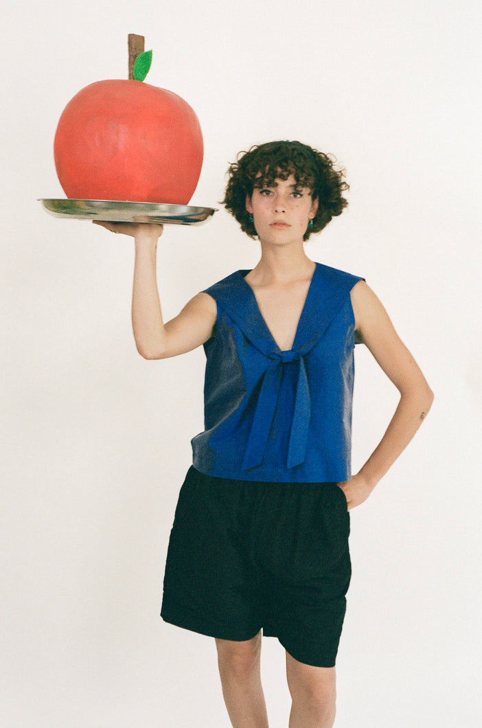 JEAN TOP IN COBALT
